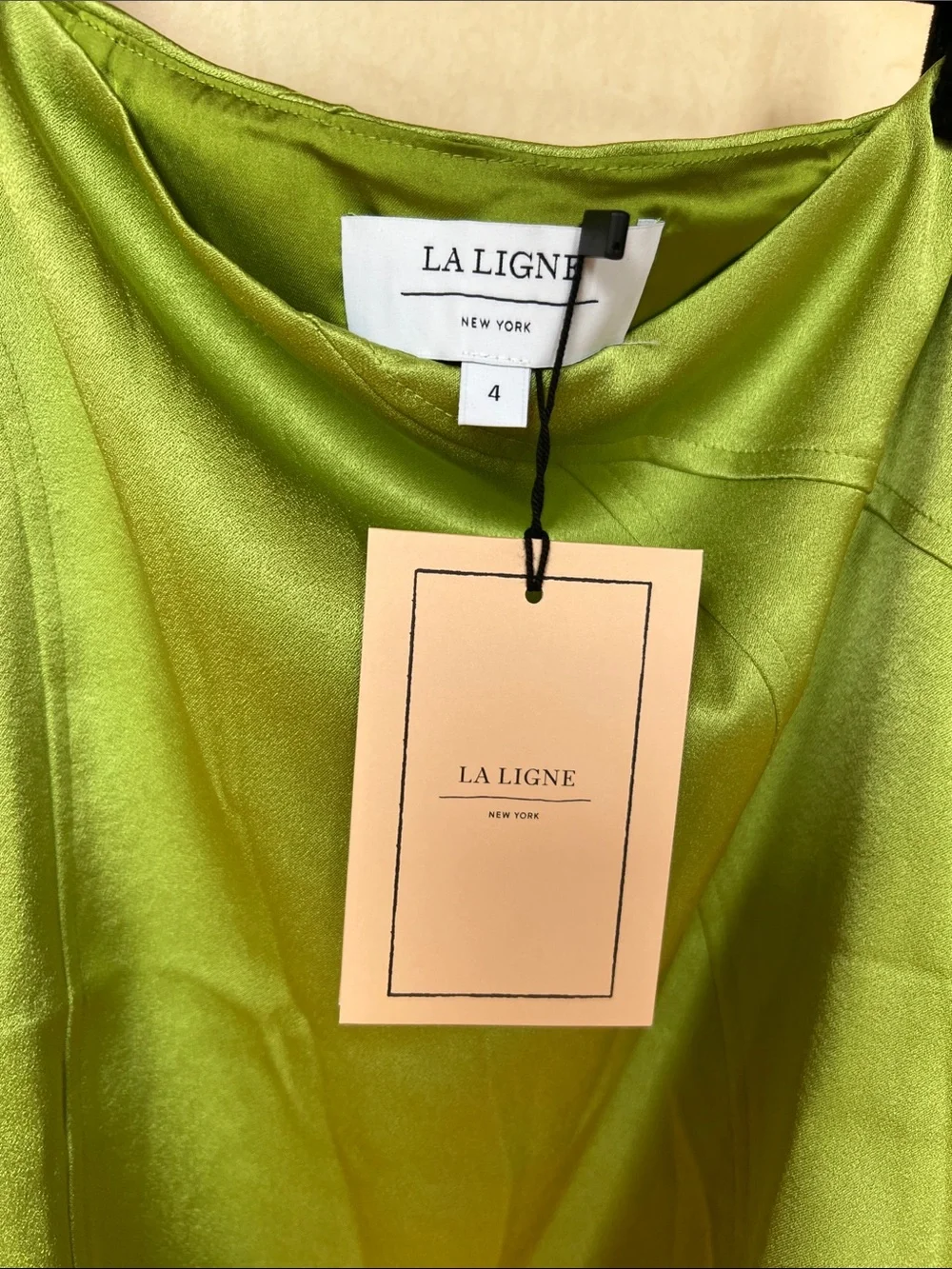RARE La Ligne Periodot Alina Asymmetrical Satin Skirt - SAMPLE?